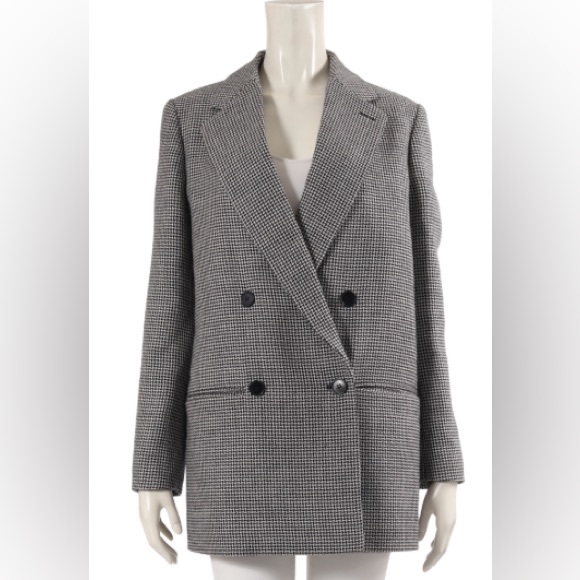Stella McCartney Wool Houndstooth Blazer - Picture 1 of 14